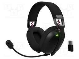 Wireless headphones with microphone; FUKIYA; black; 20Hz÷20kHz