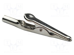 Crocodile clip; 10A; Grip capac: max.7.9mm; Socket size: 4mm