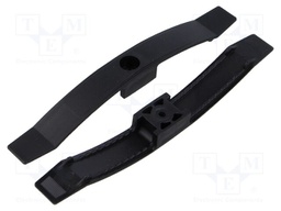 Screw mounted clamp; polyamide 6.6; black; W: 20mm; L: 168mm