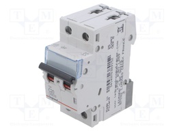 Circuit breaker; 400VAC; Inom: 20A; Poles: 2; DIN; Charact: C; 6kA