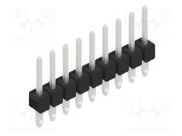 Connector: pin strips; pin header; male; PIN: 9; 2.54mm; THT; 1x9
