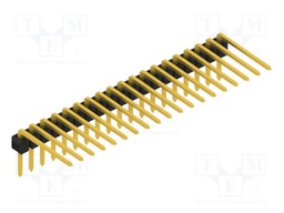 Connector: pin strips; pin header; male; PIN: 19; 2.54mm; THT; 1x19