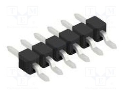 Connector: pin strips; pin header; male; PIN: 6; 2.54mm; SMT; 1x6