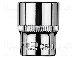 Socket; 6-angles,socket spanner; HEX 14mm; 1/4"