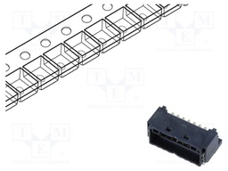 Connector: wire-board; DF51K; horizontal; male; on PCBs; socket
