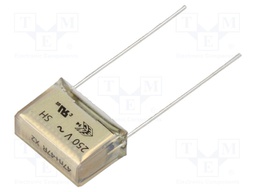 X2; 47nF; 250VAC; Pitch: 15.2mm; ±20%; 1/2" NPT,THT; Filter: RC; 47Ω