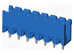Connector: pluggable terminal block; socket; male; on PCBs