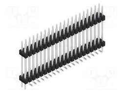 Connector: pin strips; pin header; male; PIN: 42; 2.54mm; SMT; 2x21