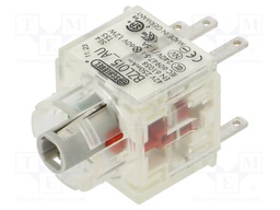 Contact block; -30÷70°C; IP00; Contacts: NC + NO; 3mm
