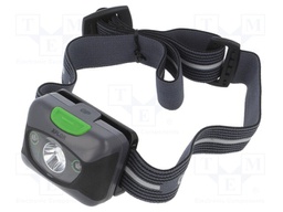 Torch: LED headtorch; No.of diodes: 1; 200lm; 34x46x56mm; IPX6