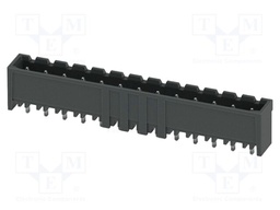 PCB headers, nominal cross section: 2.5 mm2, color: black, n
