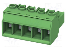 PCB connector, nominal cross section: 6 mm?, color: green, n
