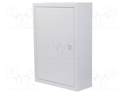 Enclosure: for modular components; IP30; light grey; steel; IK08