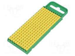 Markers for cables and wires; Label symbol: V; 0.8÷2.2mm; yellow