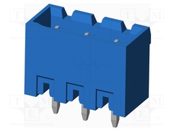 Connector: pluggable terminal block; socket; male; on PCBs