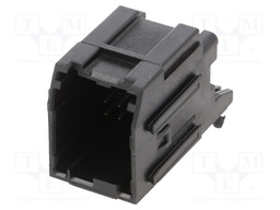 STAC64 RA HDR 8 CKT BLK POL A TRAY