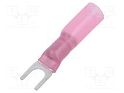 Tip: fork; M4; 0.5÷1.5mm2; crimped; for cable; insulated; red