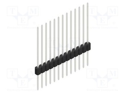 Connector: pin strips; pin header; male; PIN: 13; 1.27mm; THT; 1x13