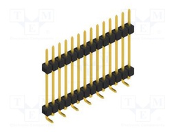 Connector: pin strips; pin header; male; PIN: 14; 2.54mm; SMT; 1x14