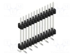 Connector: pin strips; pin header; male; PIN: 13; 1.27mm; SMT; 1x13