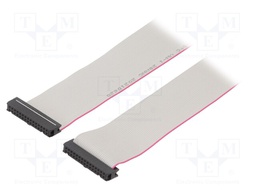 Ribbon cable with IDC connectors; 30x28AWG; Cable ph: 1.27mm