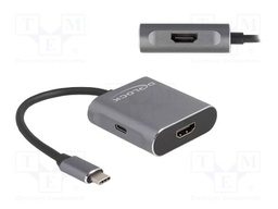 Splitter; 4K,DSC,HDCP 1.4,HDCP 2.2,HDR,UHD 2160p; 0.15m; black