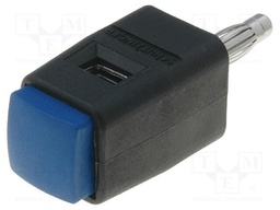 Laboratory clamp; blue; 60VDC; 16A; Contacts: nickel; -25÷90°C