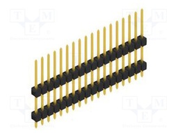 Connector: pin strips; pin header; male; PIN: 18; 2.54mm; THT; 1x18