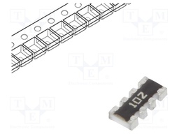 Resistor network: Y; 1kΩ; SMD; No.of resistors: 4; 62.5mW; ±5%; 50V