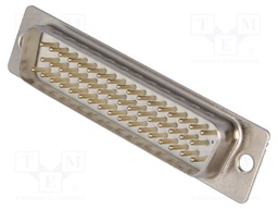D-Sub; PIN: 50; socket; male; straight; THT; gold-plated