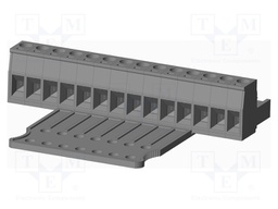 Connector: pluggable terminal block; plug; female; straight; grey