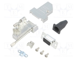D-Sub; PIN: 15; plug; female; angled 45°; soldering; for cable