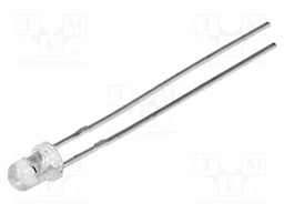 IR transmitter; 3mm; 875nm; transparent; 160mW; 30°; THT; 70mA