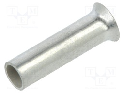 Tip: bootlace ferrule; non-insulated; copper; 0.75mm2; 6mm; tinned