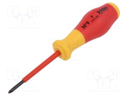 Screwdriver; insulated; Pozidriv®; PZ0
