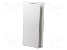 Enclosure: for modular components; IP30; light grey; steel; IK08
