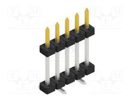 Connector: pin strips; pin header; male; PIN: 5; 2mm; SMT; 1x5; 100V