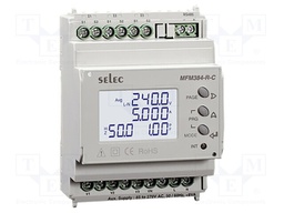Power network meter; for DIN rail mounting; digital,mounting