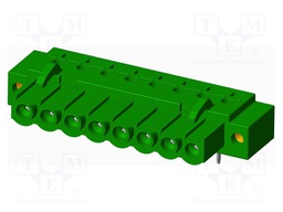 Connector: pluggable terminal block; socket; female; angled 90°