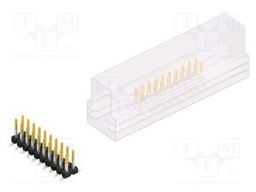 Connector: pin strips; pin header; male; PIN: 20; 2.54mm; SMT; 2x10