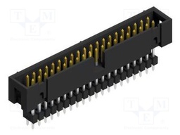 Connector: pin strips; pin header; male; PIN: 40; 2.54mm; THT; 2x20
