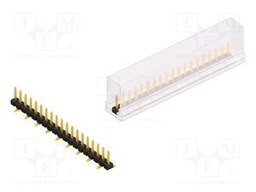 Connector: pin strips; pin header; male; PIN: 19; 2.54mm; SMT; 1x19