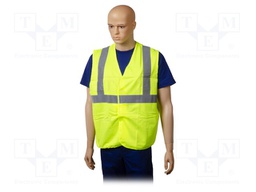 Reflection waistcoat; Size: L; yellow; Mounting: bur