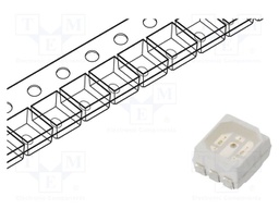 LED; SMD; 3528; tricolour; red,blue,green; 120°; 3.5x2.8mm