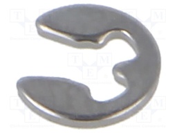 Circlip; stainless steel; Shaft dia: 2.3mm; BN 679; Øout: 6.3mm