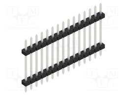 Connector: pin strips; pin header; male; PIN: 15; 2mm; THT; 1x15