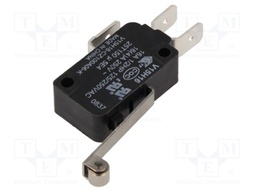 Microswitch SNAP ACTION; with lever (with roller); SPDT; Pos: 2