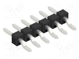 Connector: pin strips; pin header; male; PIN: 6; 2.54mm; SMT; 1x6