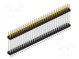 Connector: pin strips; pin header; male; PIN: 66; 2.54mm; SMT; 2x33
