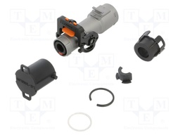 Connector: DC supply; male; straight; for cable; -40÷125°C; PIN: 1